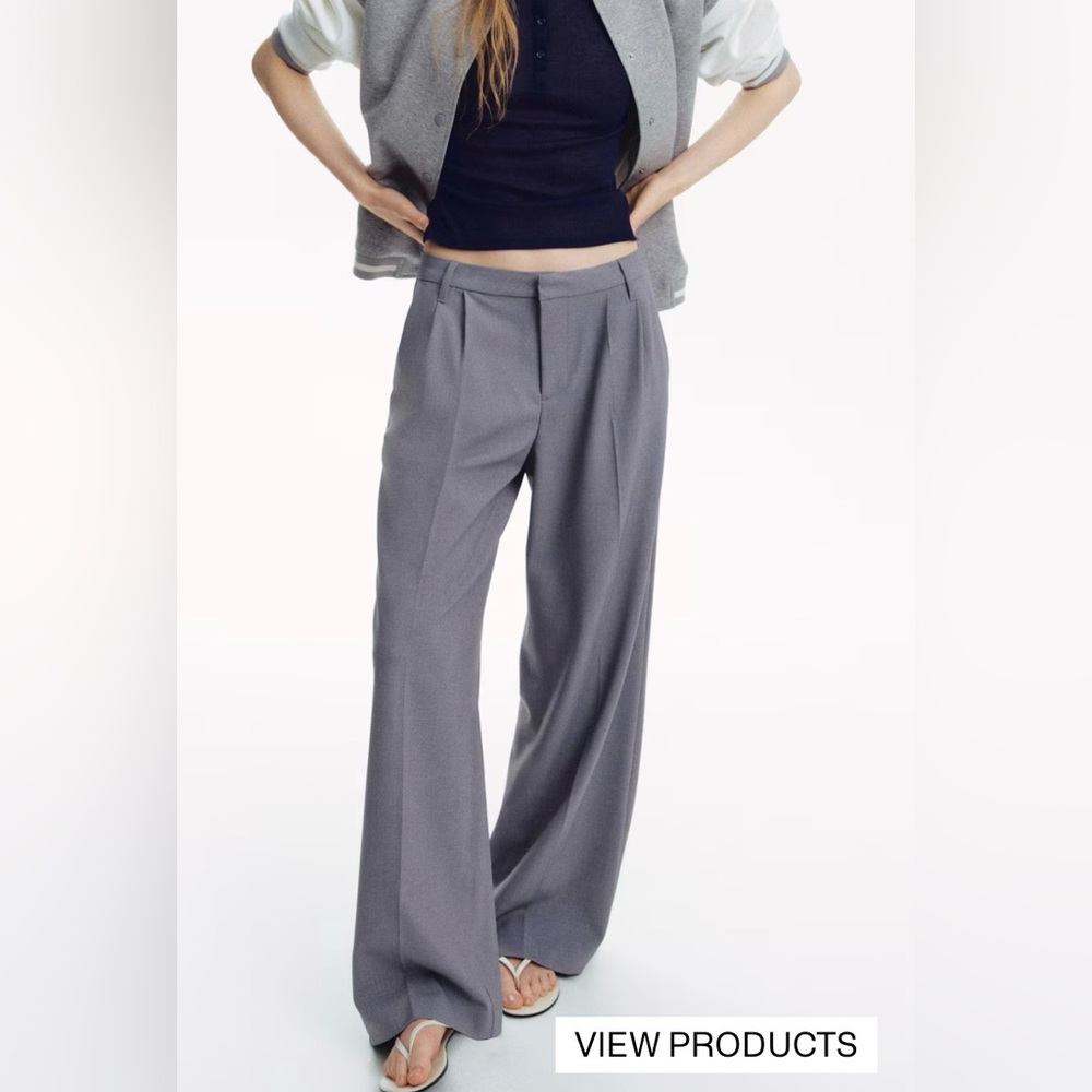 Like new: Gray Wide-Leg Pants